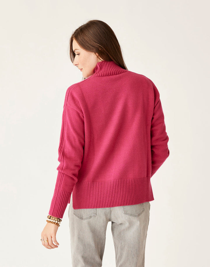 RASPBERRY WOODWARD SWEATER